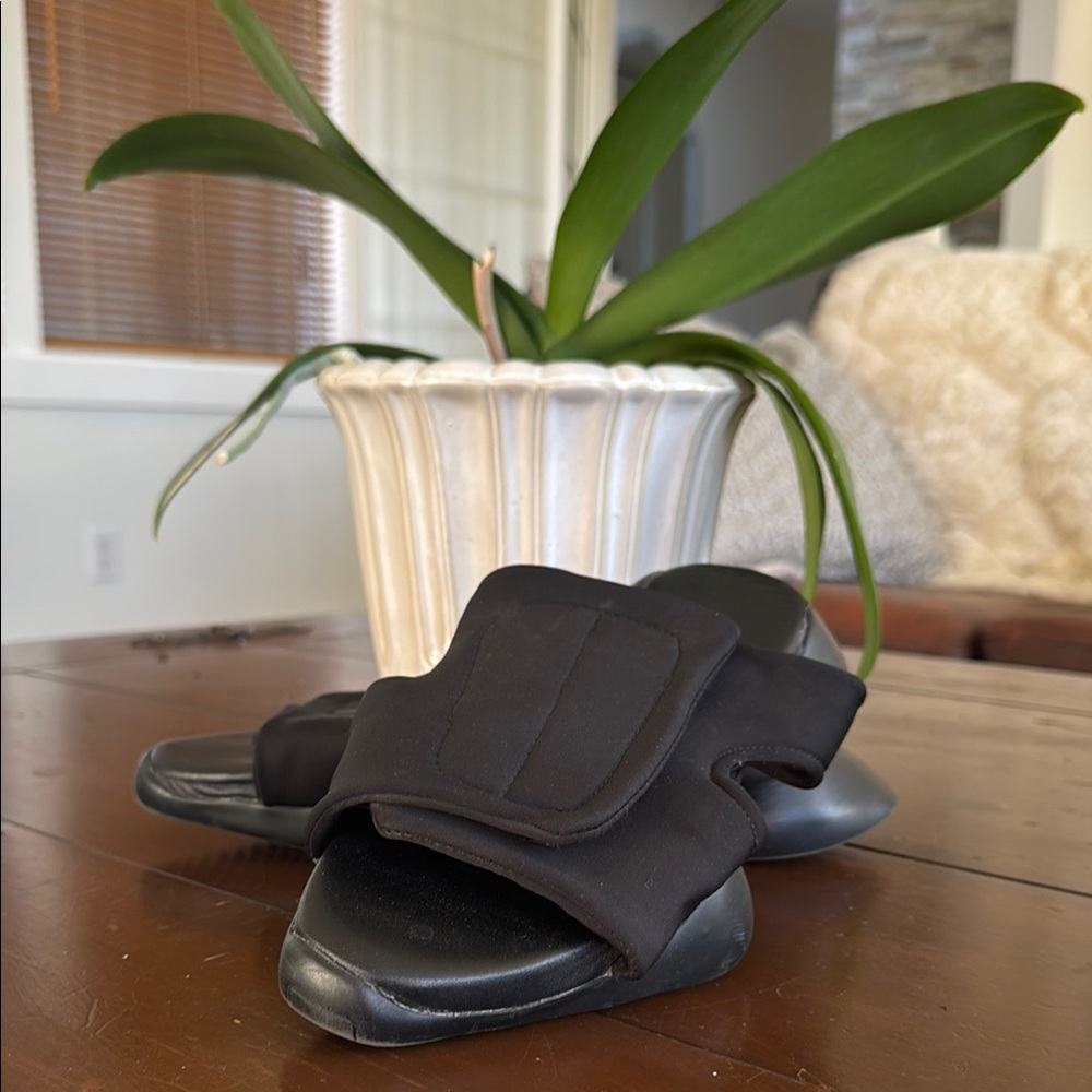 adidas by Rick Owens Adjustable Velcro Strap and Open Toe Design